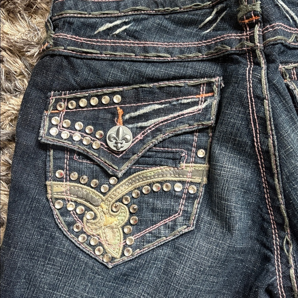 Laguna Beach Jeans with Jewels Embellishment Size 26 - Picture 6 of 10